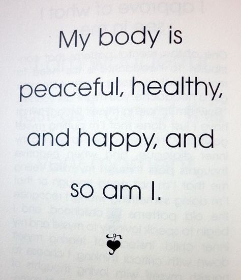 My body is peaceful, healthy, and happy, and so am I – Glowwworm Louise Hay Affirmations, Health Affirmations, Healing Affirmations, Laws Of Attraction, Affirmations Positive, Louise Hay, Daily Positive Affirmations, Morning Affirmations, Self Affirmations