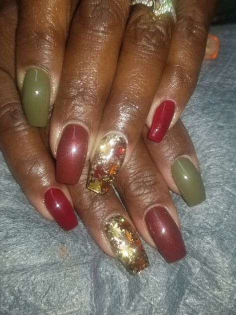 Fall Short Nail Colors, Fall Acrylic Nail Designs Autumn, Autumn Glitter Nails, Fall Pedi, Sweet Nails, Pedi Ideas, Confetti Nails, Colorful Nail, Fall Acrylic Nails