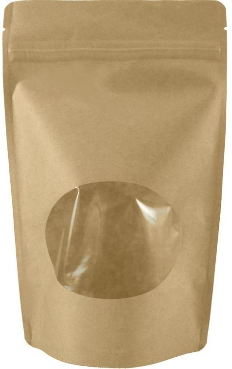 Waterproof and sealable by heat sealer on top. Excellent choice for for packaging items that require protection from water and moisture #coffeepackaging Nuts Cookies, Oval Window, Paper Pouch, Paper Stand, Pouch Packaging, Food Storage Container Set, Food Storage Bags, Airtight Food Storage, Airtight Food Storage Containers