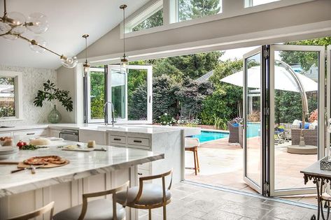 Indoor outdoor pool