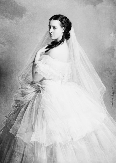 1863 Princess Alexandra by Richard Lauchert (location unknown to gogm) From thefirstwaltz.tumblr.com:image:71585729214 Prins Albert, Princess Alexandra Of Denmark, Queen Victoria Family, Alexandra Of Denmark, Royal Clothes, Princesa Real, Queen Consort, Queen Alexandra, Princess Alexandra