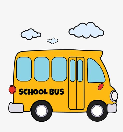 Wheels On The Bus Drawing, Bus Cartoon Image, School Bus Painting, School Bus Cartoon, Bus Sekolah, School Bus Clipart, School Bus Drawing, Bus Clipart, Cartoon School Bus