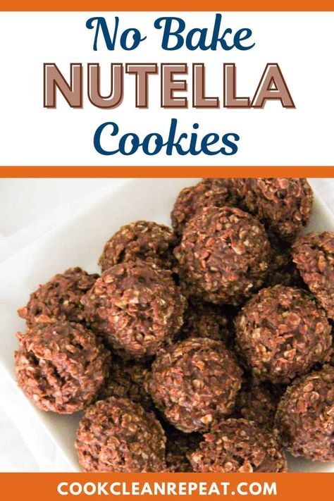 Nutella No Bake Cookies, Nutella No Bake, Cornflake Cookies, Chocolate No Bake Cookies, Baked Corn, Nutella Cookies, Baking Recipes Cookies, Holiday Cookie Recipes, Bake Cookies