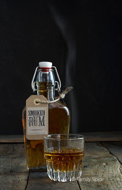 Holiday Cocktails and Gifts: Pomegranate Spiced Rum and Smoked Rum by FamilySpice.com Rum Sour, Rum Aesthetic, Distilling Alcohol, Rum Bottle, Whiskey Drinks, Alcohol Bottles, Rum Drinks, Cigars And Whiskey, Scotch Whiskey