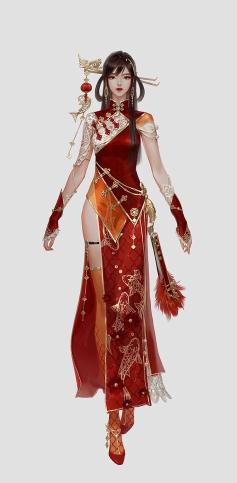 ArtStation - TALION(vendetta) artwork, largo art Chinese Fashion Traditional, Chinese Outfits Traditional, Female Warrior Outfit, Rosé Suit, Martial Arts Clothing, Woman In Suit, Chinese Warrior, Warrior Outfit, Art Outfit