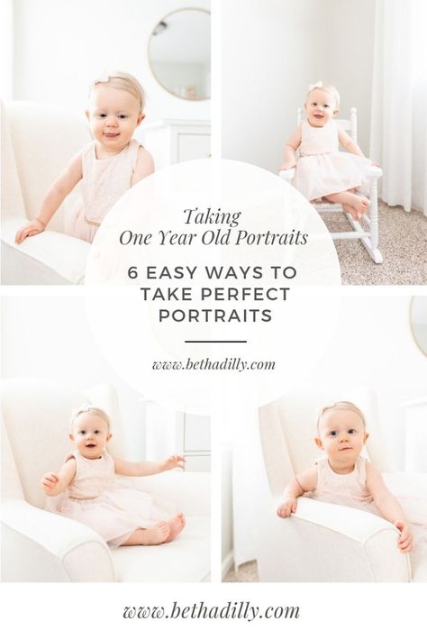 One Year Old Portraits, First Year Photos, Old Portraits, Toddler Photography, Old Photography, Play Ideas, One Year Old, Portrait Poses, How To Pose