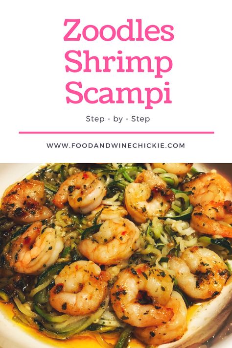 Zoodles Shrimp Scampi - Easy!! Baked Salmon Recipes, Shrimp Scampi, Carb Meals, Baked Salmon, Salmon Recipes, Wine Recipes, Low Carb, Gluten Free, Doodles