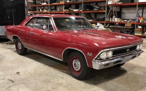 This 1966 Chevelle SS 396 is an original and unrestored survivor. Would you treat it to a cosmetic refresh or leave it untouched? #Chevelle, #Chevrolet, #SS396 1966 Chevelle Ss, 66 Chevelle, 1966 Chevelle, Chevrolet Chevelle Ss, Chevelle Ss, Home Workshop, Chevrolet Chevelle, Barn Finds, American Muscle Cars