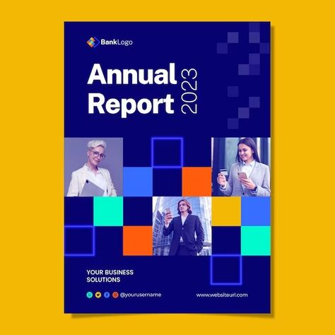 Cover annual report Vectors | Free download Book Design Templates, Annual Report Layout, Cover Photo Design, Report Layout, Impact Report, Annual Report Template, Annual Report Covers, Cover Report, Report Cover