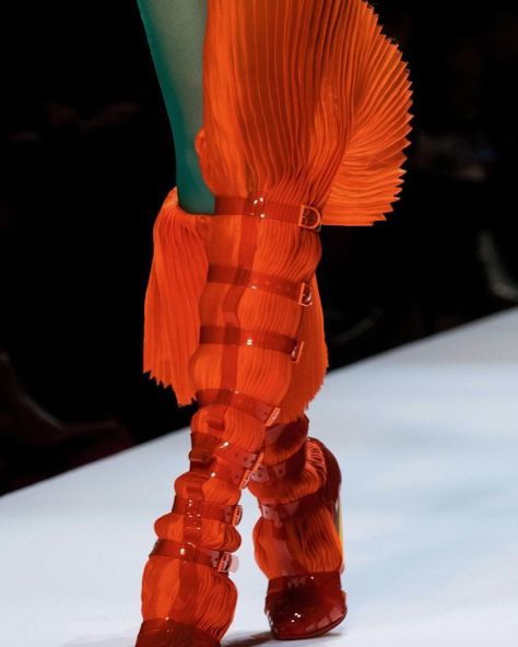 A Vision of a Work of Art on Instagram: “Jean Paul Gaultier Spring 2019 Couture” Valentino Pants, Paul Gaultier Spring, 2019 Couture, Casual Glam, Parisian Chic Style, Couture Shoes, Small Budget, Womens Shoes High Heels, Luxury Shopping