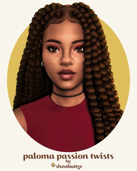 Afro Hair Sims 4 Cc, Sims 4 Afro Hair, Black Sims, Sims 4 Curly Hair, Sims 4 Black Hair, Mod Hair, Passion Twists, Cc Mods, Pelo Sims