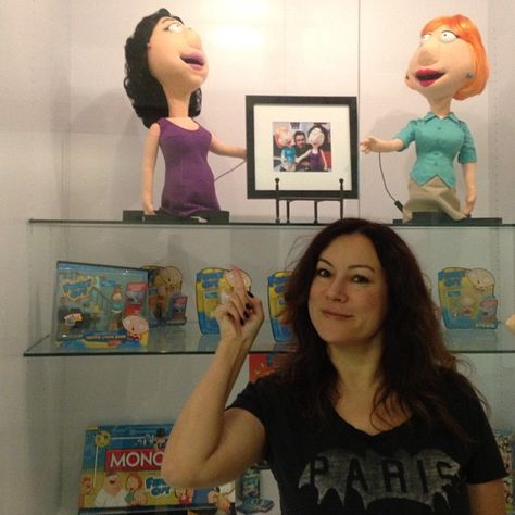 Jennifer Tilly on Instagram: “At Family Guy studio doing a little Bonnie.” Bonnie Family Guy, Eat Your Heart Out, Family Guy, Stars, Instagram