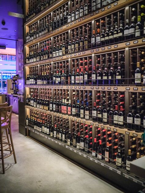 4 Best Wine Bars in Las Vegas - Alicia Tenise Wine Store Design, Wine Shop Interior, French Wine Country, Wine Bar Design, Wine Storage Wall, Bar Beer, Wine Cellar Design, Bar Crawl, Cellar Design