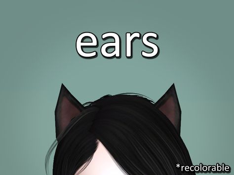 Sims 3 Accessories Ts4 Accessories, Wolf Ears And Tail, Leopard Ears, Cat Valentine Victorious, Cat Ears And Tail, Sims 3 Cc Finds, Sims Clothes, Wolf Ears, Sims 5