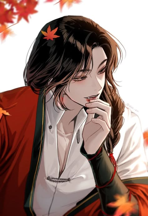 Persona Anime, Heavens Official Blessing, Heaven Officials Blessing, Hua Cheng, Heaven Official's Blessing, Heaven's Official Blessing, 영감을 주는 캐릭터, Boy Art, Handsome Anime Guys