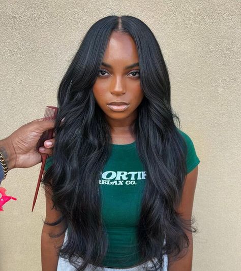 Grad Hair, Black Ginger, Bombshell Hair, Concert Hairstyles, Sew In Hairstyles, Quick Weave Hairstyles, Blowout Hair, Pretty Braided Hairstyles, Dope Hairstyles