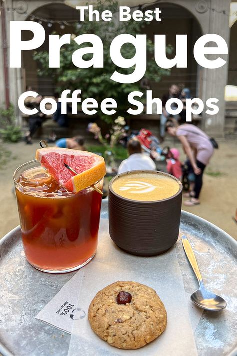 Best Cafes In Prague, Prague Coffee Shops, Prague Czech Republic Food, Prague Cafe, Czech Republic Food, Prague Shopping, Prague Coffee, Prague Guide, Prague Restaurants