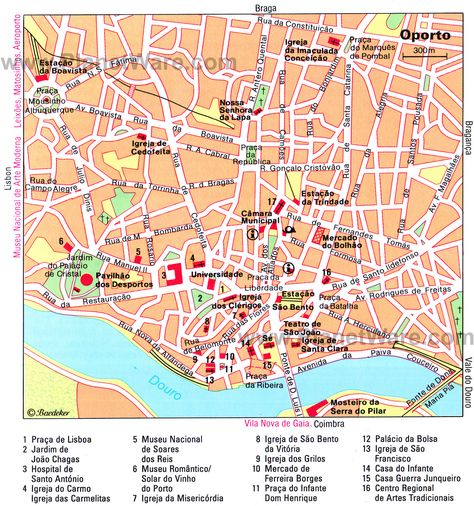 Oporto Map - Tourist Attractions Portugal Train, Lisbon Map, Hello Kitty Colouring, Porto Travel, Metro Paris, Portugal Vacation, Hello Kitty Colouring Pages, Paris Metro, Tourist Map