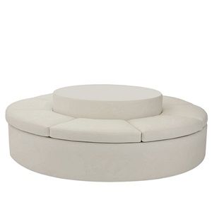 Circular Banquette - Banquet Seating - The Sofa & Chair Company Round Settee Sofa, Luxury Banquette Seating, Circular Banquette, Restaurant Furniture Chairs, Doctors Surgery, Rh Outdoor, Circle Sofa, Creative Bathroom Design, Community Room