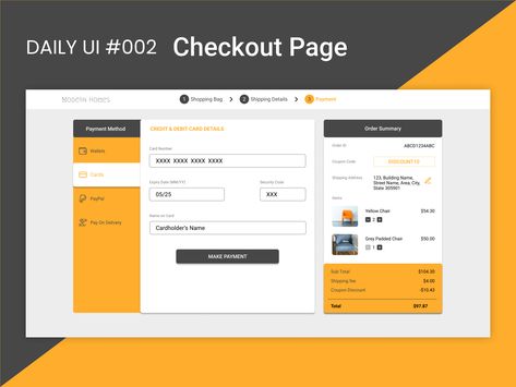 Credit Card Checkout Page, Ui Design Trends, Checkout Page, Daily Ui, Street Names, Debit Card, Page Design, Ui Design, Global Community