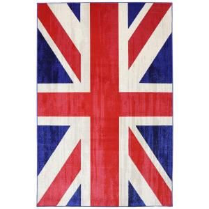 Mohawk Union Jack Jockey Red 5 ft. 3 in. x 7 ft. 10 in. Woven Indoor/Outdoor Area Rug-392680 at The Home Depot Flag Aesthetic, United Kingdom Flag, Uk Flag, Target Rug, British Flag, Stretched Canvas Wall Art, Red Area Rug, Union Jack, Indoor Outdoor Area Rugs