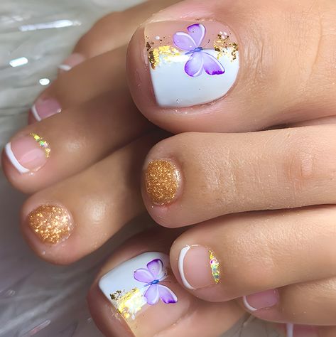 24pcs Sweet Pink Fake Toenail Patch with Love Rhinestone Decor Fake Toe Nails Wearable Full Cover French Nail Polish, Glitter Toe Nails, Press On Toenails, Nails Press Ons, Pedicure Designs Toenails, Fake Toenails, Acrylic Toes, Short Fake Nails, Summer Toe Nails