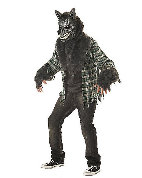 Werewolf Full Moon Madness Adult Costume - Spirithalloween.com Werewolf Teeth, Wolf Halloween Costume, Scary Wolf, Werewolf Mask, Moon Madness, Werewolf Costume, Moon Costume, Mascaras Halloween, Wolf Costume