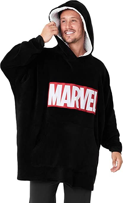 Marvel Oversized Hoodie Blanket for Men Avengers Black Panther Captain America Marvel Clothing, Iron Man Gift, Marvel Hoodie, Comfy Blanket, Marvel Gifts, Marvel Clothes, Univers Marvel, Marvel Logo, Marvel Hoodies