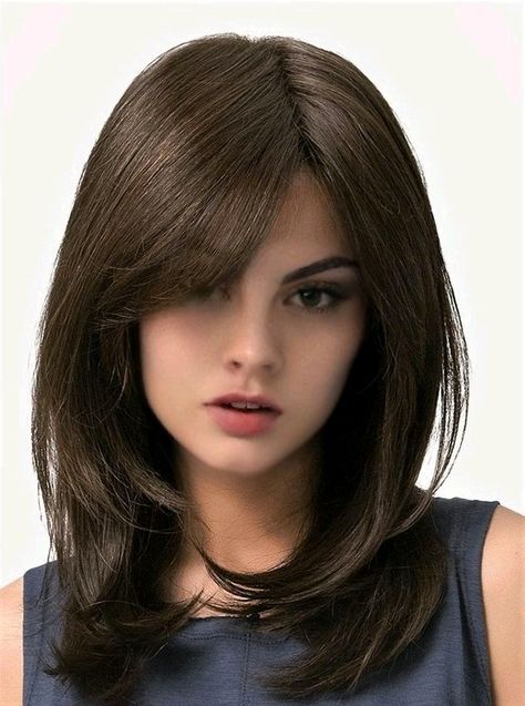 Pretty Hair Cuts, Haircut For Square Face, Haircuts For Long Hair With Layers, Square Face Hairstyles, Layered Haircuts For Medium Hair, Hair Inspiration Long, Hairstyles For Layered Hair, Short Hair Wigs, Haircut Inspiration