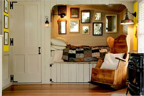 Alcove Beds, Alcove Bed, Sleeping Nook, Bed Nook, Built In Bed, Box Bed, Bedroom Headboard, Farmhouse Bedroom, Cozy Nook