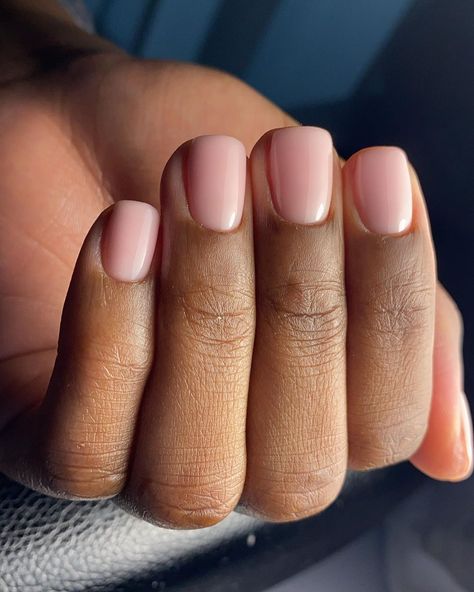 Natural Colour Biab Nails, Biab Nails Dark Skin, Biab Nails One Colour, First Biab Nails, Biab Nail Colours, Nude Biab Nails, Natural Colour Nails, Natural Biab Nails, Biab Colours