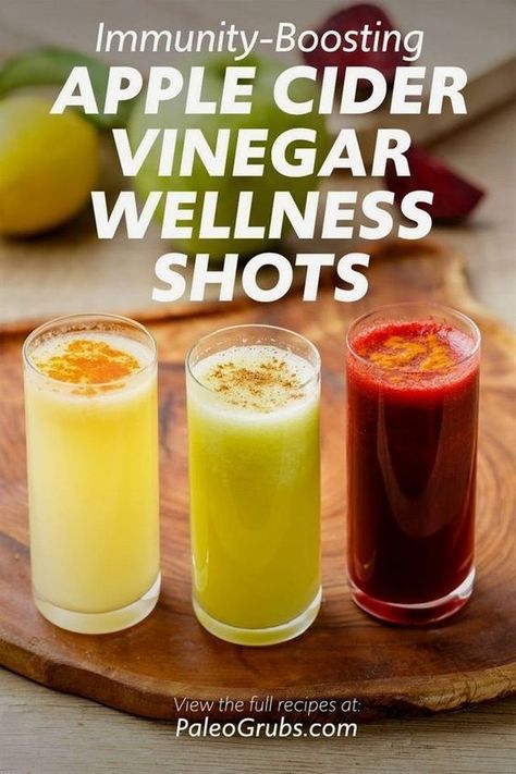 At Home Immunity Shots, Energy Shots Homemade, Immune Boosting Shots, Wellness Shots Recipe, Detox Shots, Healthy Shots, Health Shots, Apple Cider Vinegar Shots, Juice Shots