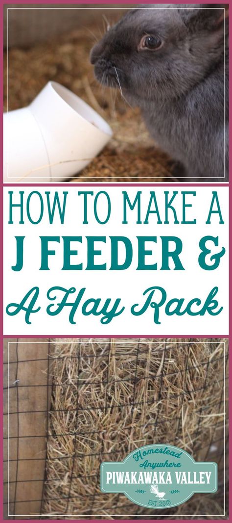 Do you struggle with spilt rabbit and chicken feed? This j feeder and hay rack will sort it for you! making a j feeder is super easy find out how here. #chickens #rabbits #DIY #feeder Chicken Coop Easy, Meat Rabbits Breeds, Diy Rabbit Cage, Rabbit Feeder, Hay Rack, Rabbit Stuff, Hay Racks, Rabbit Farm, Meat Rabbits