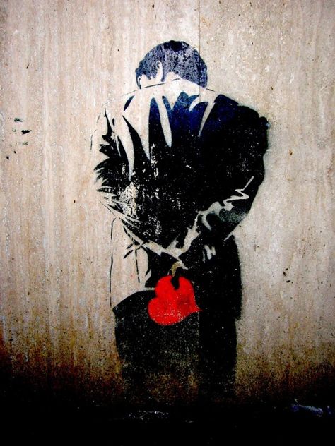 10 Breathtaking Pieces of Love Street Art | Cuded Subject Of Art, Street Art Love, Street Art Banksy, Street Art Paris, Banksy Graffiti, Banksy Art, Amazing Street Art, Murals Street Art, Art Street