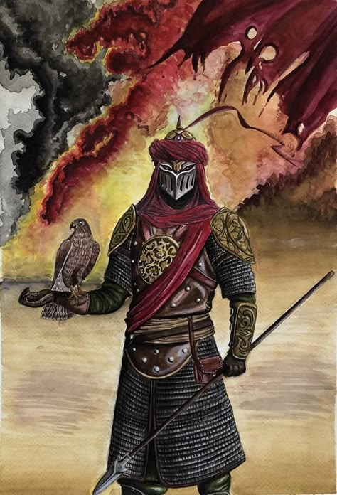 Arabian Warrior Art, Arabian Art Fantasy, Desert Warrior Fantasy Art, Arabic Knight, Faramir Art, Arabian Fantasy Art, Desert Knight, Arabian Warrior, Arabian Knights