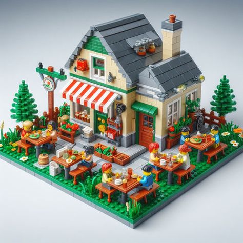 30 AI ideas for Lego MOCs Farm Life – How to build it Lego Village Ideas, Diy Lego Builds, Lego House Instructions, Lego Mansion, Train Village, Lego House Ideas, Lego Moc Ideas, Lego Village, Lego Houses