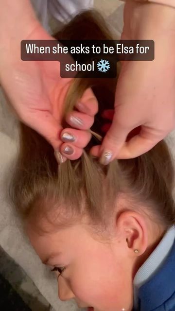 Frozen Hairstyles For Kids, Cute Camping Hairstyles, Hairstyles With Bows For Kids, Field Trip Hairstyles, Disney Hairstyles For Kids, Cute Short Hairstyles For Short Hair, School Hair Styles For Kids, School Crazy Hair Day Ideas, Simple Cute Hairstyles For Kids