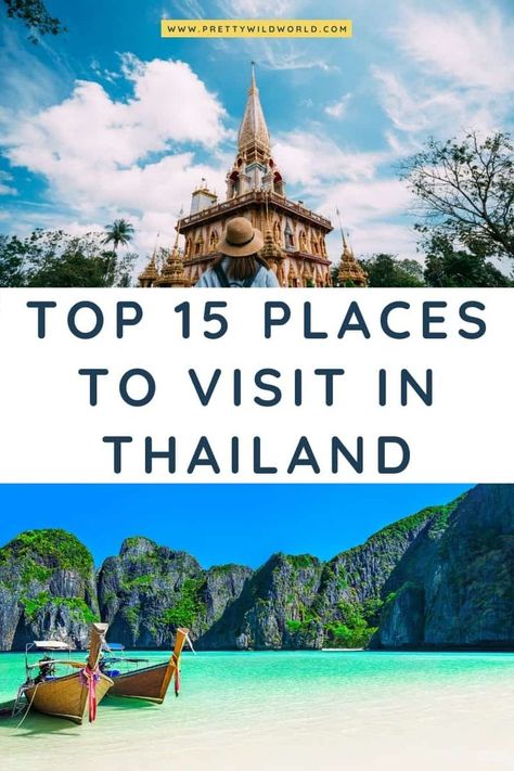 Places to visit in Thailand | where to go in thailand, thailand travel guide, what to do in thailand, places to visit in thailand, travel thailand, traveling to thailand, thailand vacation, packing for thailand, thailand travel tips, thailand tips, visit thailand #asia #traveldestination #traveltips #bucketlisttravel #amazingdestinations #travelideas #traveltheworld #travelguides via @prettywildworld Places To Visit In Thailand, Best Places To Visit, The Top, Places To Visit, Thailand, Target, Travel