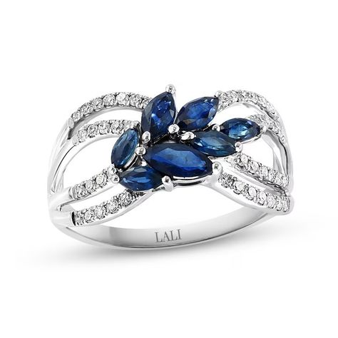 Sapphire Bridal Set, Jared The Galleria Of Jewelry, Blue Sapphire Ring, Blue Sapphire Rings, Natural Blue Sapphire, Marquise Cut, London Blue, Bridal Sets, Perfect Wedding