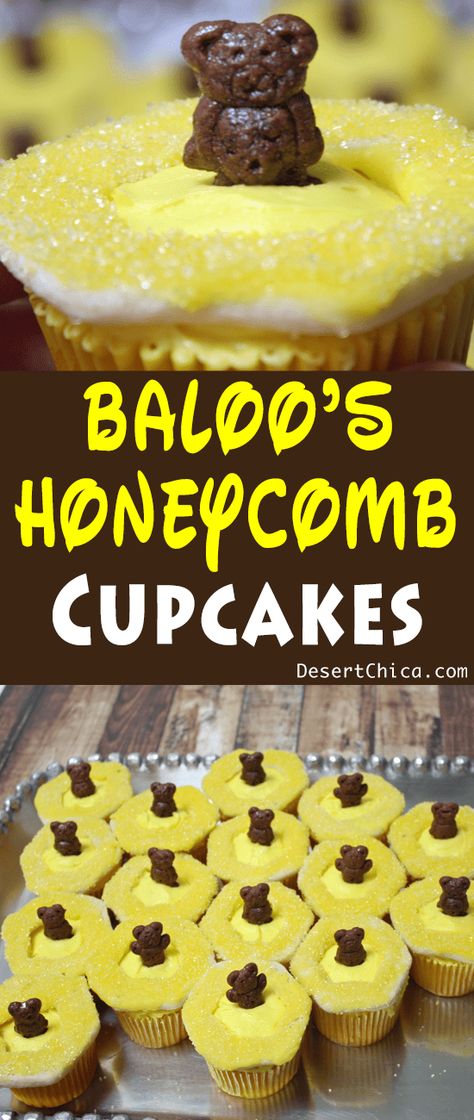 Honeycomb Cupcakes, Jungle Book Party, Deserts Cupcakes, Book Cupcakes, Easy Cupcake Recipes, Disney Recipes, Kids Help, Party Food Dessert, Tiny Teddies