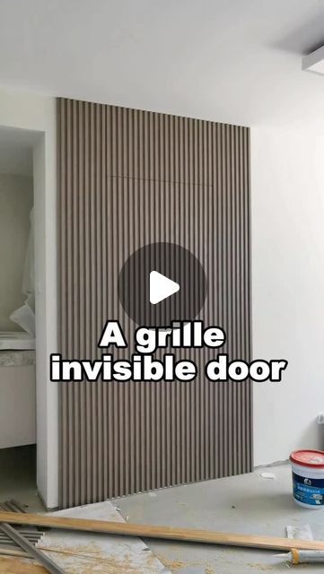 AleadTrendSolutions on Instagram: "Grille invisible door installation#wpc #wallpanels #wpcwallpanel #wpcwallcladding #flutedwallpanel #buildingmaterials #walldesign #renovation #deco #harmercoverings
#aleadtrend" Invisible Doors Ideas, Internal Door Design, Door Frame Design, Hidden Doors In Walls, Concealed Door, Invisible Doors, Tree Cottage, Home Design Interior, Secret Space