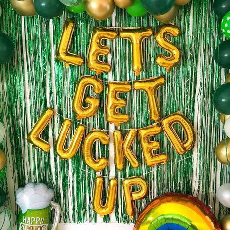 Let's Get Lucked Up Balloon Set St Patricks Party Decor, St Patricks Day Themed Bachelorette Party, St Patricks Day Balloon Arches, St Paddy’s Day, St Patrick's Day Party Decorations, St Patricks Day Party Decorations Diy, St Patrick’s Day Party Decorations, St Patrick’s Day Party Decor, At Patrick’s Day Party