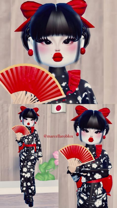 Your Culture Outfit, Ur Culture Dress To Impress, Japanese Dress To Impress, Your Culture Dress To Impress, Dress Impress, Dti Ideas, Dti Fits, Aesthetic Roblox Royale High Outfits, Baddie Outfits Ideas