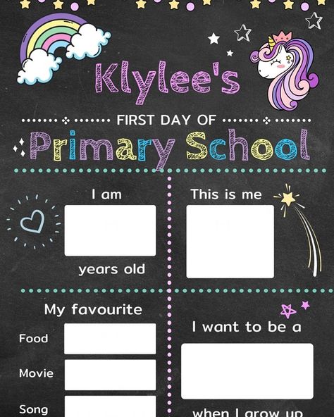 🎉Celebrate Your Child's Big Milestone🎉 Is your little one starting primary school soon? Capture this special moment with our Starting School Milestone Posters! 🌟 🖍️ Personalized with Your Child's Name 📅 Fill in the Details Together 📸 Perfect for Photos and Memories 📦 Available Now! Our posters are designed to make the first day of school even more memorable. Let your child fill in their name, favorite things, and what they're excited about. It's a fun and creative way to mark this import... Start Of School, Milestone Poster, Starting School, Movie Songs, When I Grow Up, Primary School, First Day Of School, Kid Names, Milestones