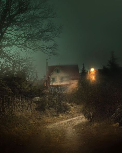 “Perfect Darkness”: Foggy Nights and Melancholy Landscapes in Cinematic Photographs by Henri Prestes Foto Photo, Photography Series, Rainy Night, Southern Europe, Cinematic Photography, Dark Photography, Night Aesthetic, In The Woods, Small Towns