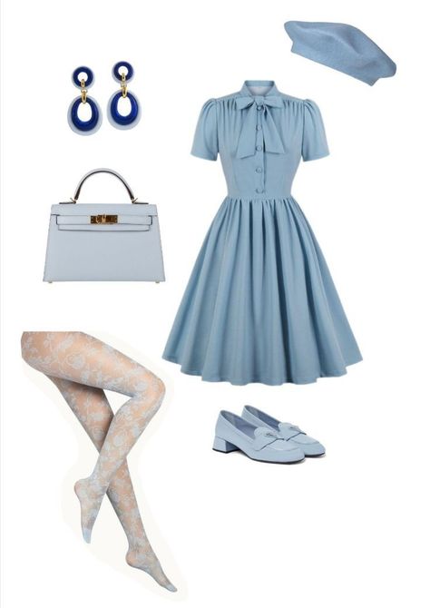 50s Housewife Outfit, Royal Outfits Aesthetic, Royal Outfits Classy, Royal Outfits, Princess Outfits, Looks Chic, Live Show, Fancy Outfits, Girly Outfits