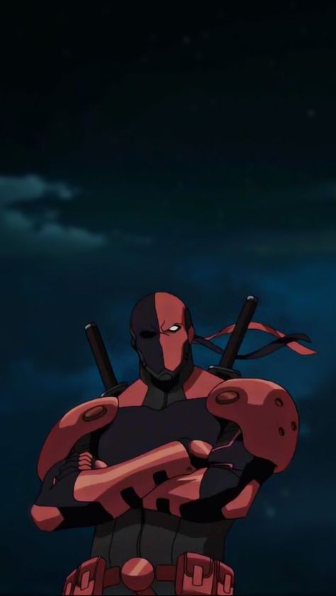 Dcamu Wallpaper, Slade Teen Titans, Judas Contract, Dc Wallpaper, Deathstroke The Terminator, Cinematic Art, Slade Wilson, Red Hood Comic, Dc Animated