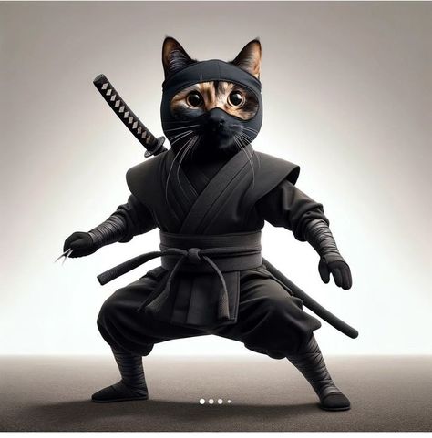 Diy Ninja, Cats Photos, Ninja Cats, Kids Pop, Cute Cats Photos, My Art Studio, Cat People, Cat Costumes, Animals Images