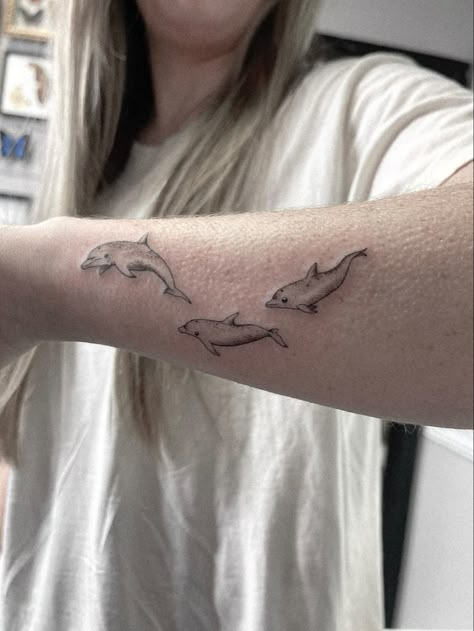 Orca And Dolphin Tattoo, 3 Dolphin Tattoo, Dolphin Family Tattoo, Cool Dolphin Tattoo, Dolphin Arm Tattoo, Winter The Dolphin Tattoo, 2 Dolphin Tattoo, Two Dolphins Tattoo, Tiny Dolphin Tattoo