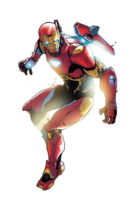 This armor was one of the many designed by Tony Stark after founding Stark Unlimited. He used it after ejecting from the heavily-damaged Fin Fang Foombuster Armor during a fight against Fin Fang Foom. This suit appears to possess the standard abilities of a regular Iron Man Armor, including... Iron Man Comic, Marvel Animation, Iron Man Wallpaper, Iron Man Art, Iron Man Suit, Art Panels, Iron Man Armor, Iron Man Tony Stark, Comic Pictures